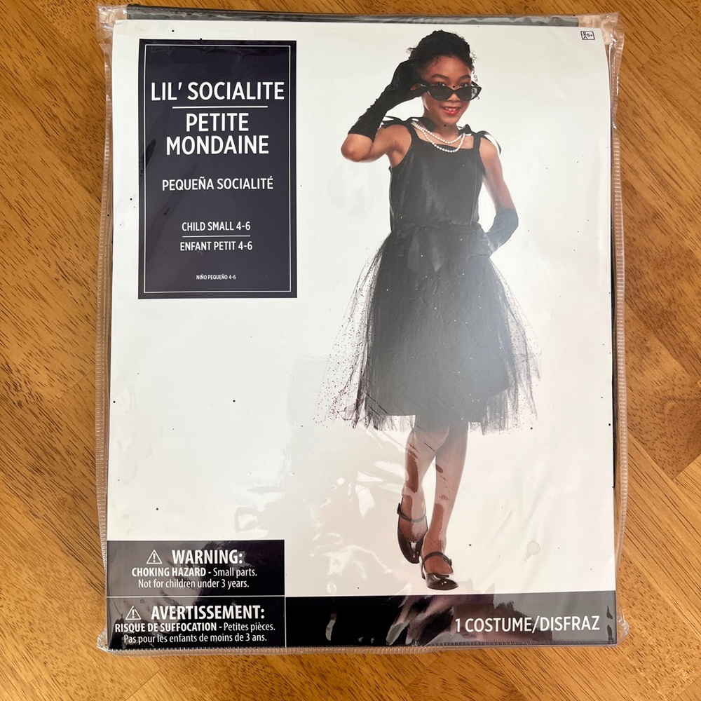 NWT Breakfast at Tiffany’s Dress Up Costume, Size 4-6